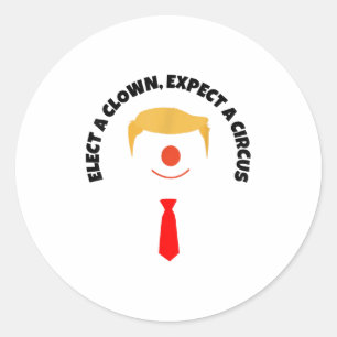 Funny Anti Trump Not My President Quote Democrat U Classic Round Sticker