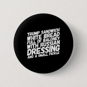 Funny Anti-trump Sandwich Impeach Trump Political 6 Cm Round Badge