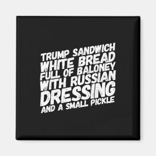 Funny Anti-trump Sandwich Impeach Trump Political Magnet