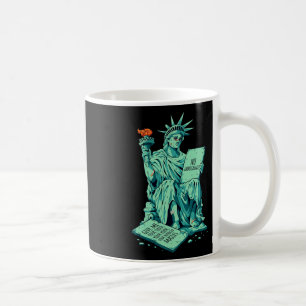 Funny Anti-trump Statue Of Liberty Immigrant Polic Coffee Mug