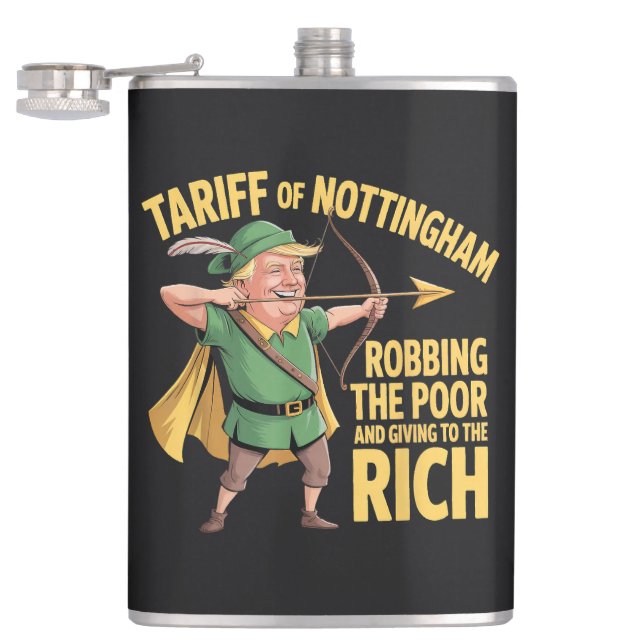  Funny Anti Trump Tariff Hip Flask (Opened)