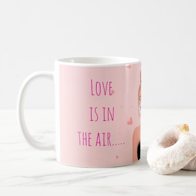 Funny Anti-Valentine’s Day  Coffee Mug (With Donut)
