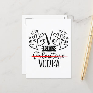 Funny anti Valentine's Day  Holiday Postcard