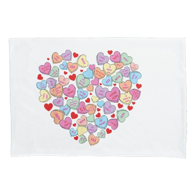 Funny Anti Valentines Day Pillowcase (Front)