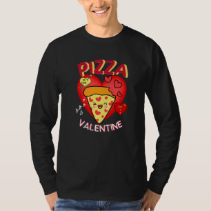 Funny Anti Valentine's Day Pizza Valentine Day Fo T-Shirt