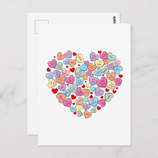 Funny Anti Valentines Day Postcard (Front/Back)