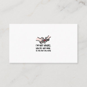 funny anti-valentine's for single people business card