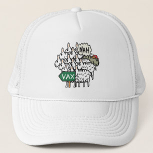 Funny Anti Vax Sheep Trucker Hat