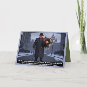 Funny anti Vegan Christmas card