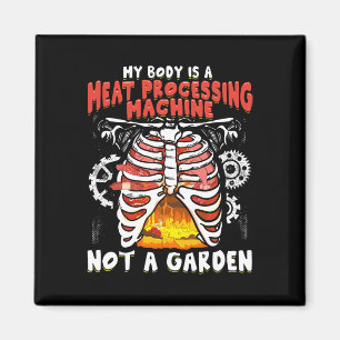 Funny Anti Vegan Meat Eater Funny Meat Lover Bbq C Magnet