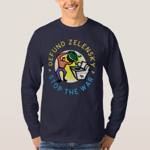 Funny Anti War Zelensky DNC Money Laundering T-Shirt
