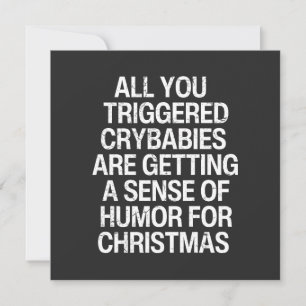 Funny Anti Woke Christmas Holiday Card