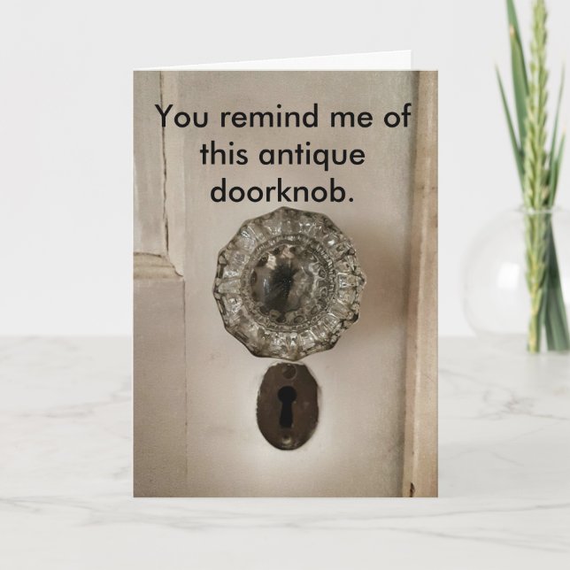 Funny Antique Age Birthday Card (Front)