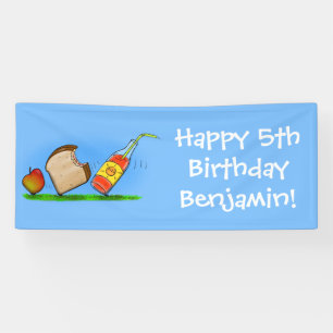 Funny ants cartoon banner