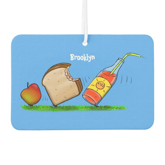 Funny ants cartoon  car air freshener (Front)