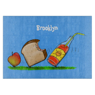 Funny ants cartoon cutting board