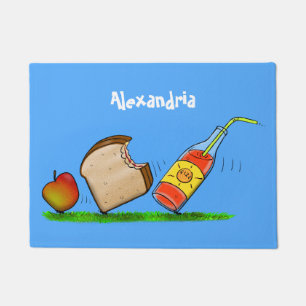 Funny ants cartoon doormat