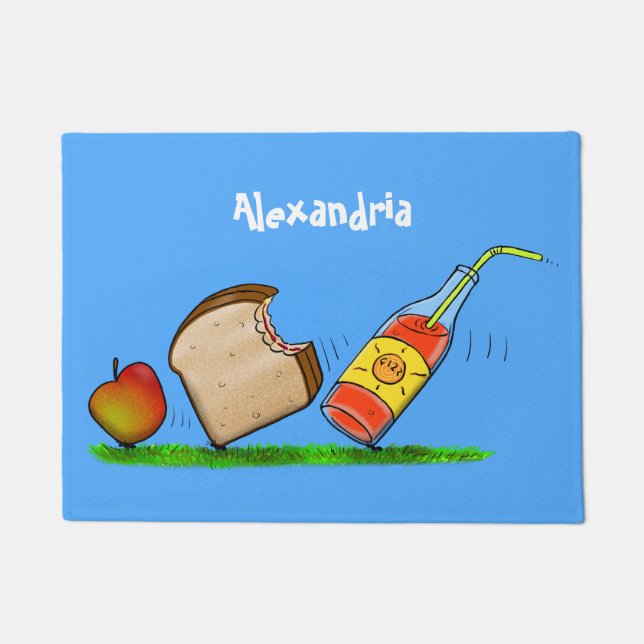 Funny ants cartoon doormat (Front)