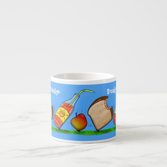 Funny ants cartoon espresso cup (Front)