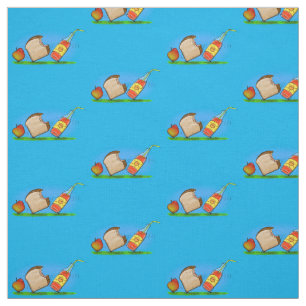 Funny ants cartoon fabric