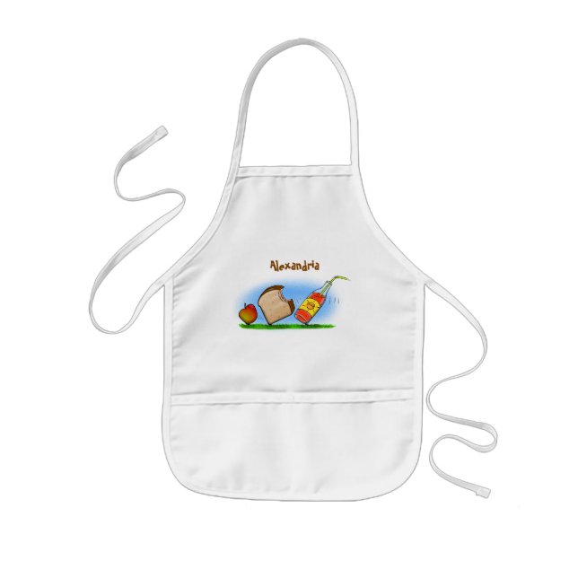 Funny ants cartoon kids apron (Front)