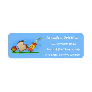 Funny ants cartoon return address label