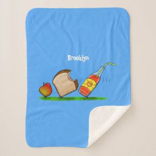 Funny ants cartoon  sherpa blanket