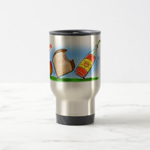 Funny ants cartoon travel mug
