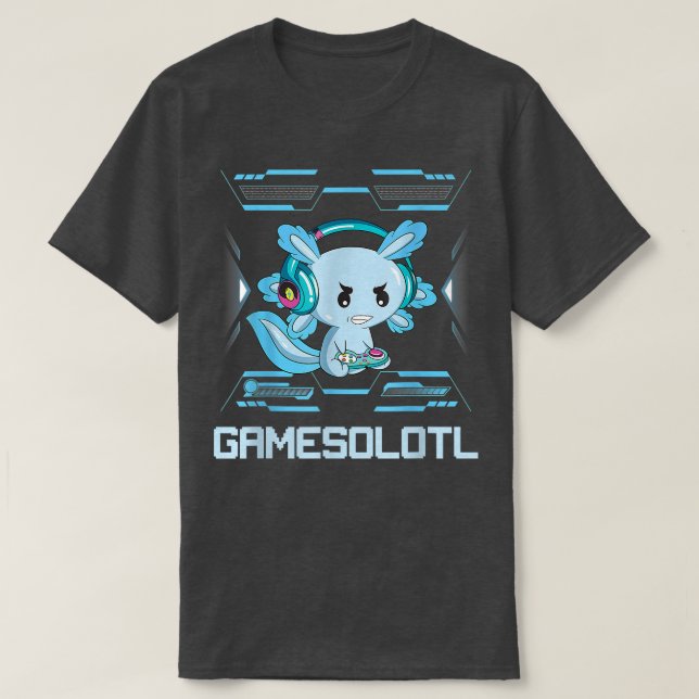 Funny Aolotl Lover Gamesalotl Gaming Aolotl Kids T T-Shirt (Design Front)