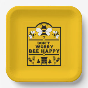Funny Apiary Honey Farmer Paper Plate