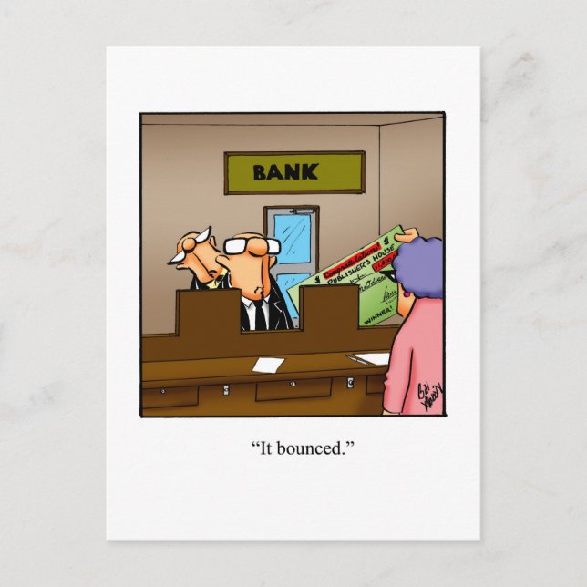 Funny Apology Humour Postcard (Front)