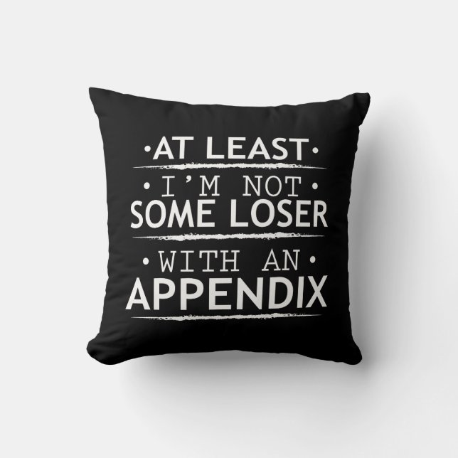 Funny Appendix Appendicitis Cushion (Front)