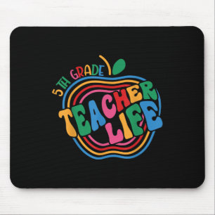 Funny Apple 5th Grade Teacher Appreciation Back To Mouse Pad