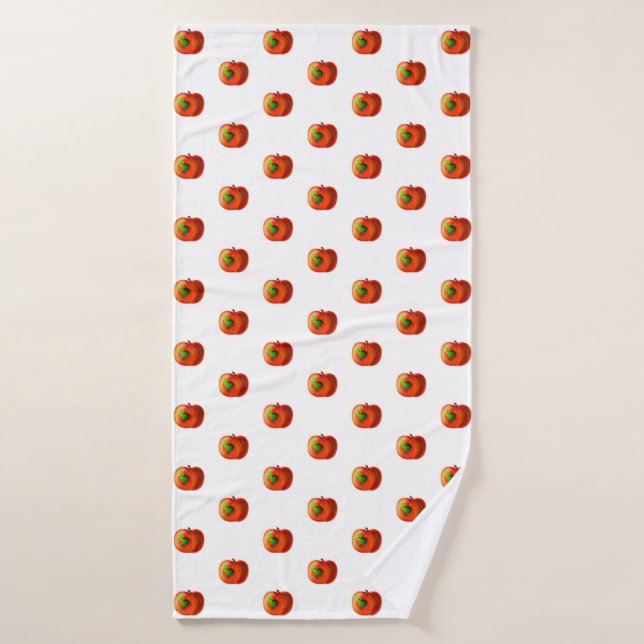 Funny Apple Bath Towel (Bath Towel)