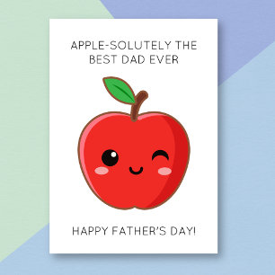 Funny Apple Fruit Pun Father's Day Card