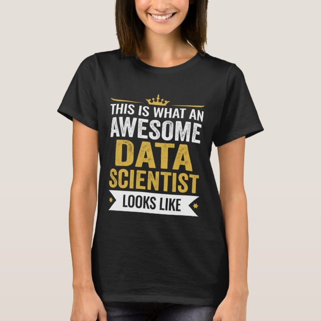 Funny Appreciation This is an Awesome Data Scienti T-Shirt (Front)