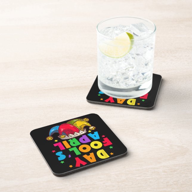 Funny April Fool's Day Pranks Kit 1st April Jokes Coaster (Right Side)