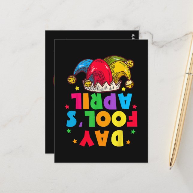 Funny April Fool's Day Pranks Kit 1st April Jokes Postcard (Front/Back In Situ)