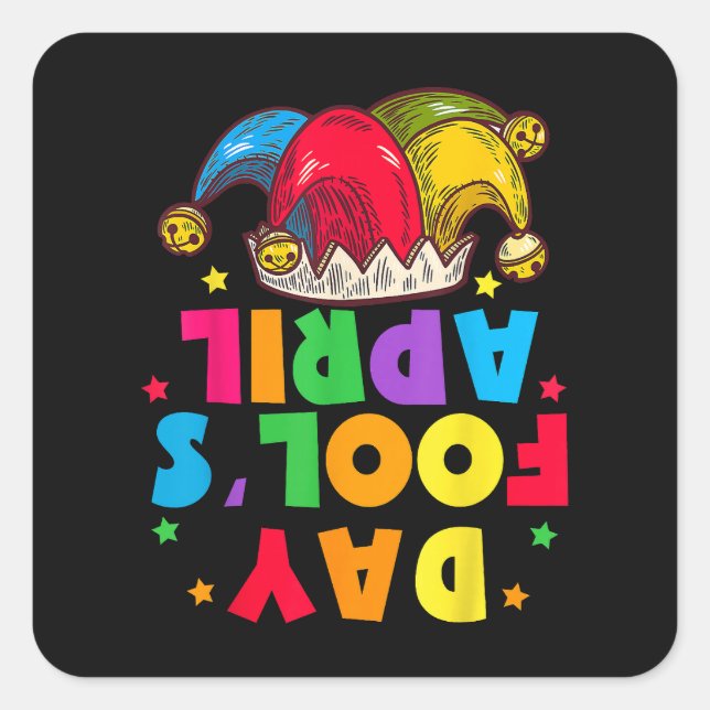 Funny April Fool's Day Pranks Kit 1st April Jokes Square Sticker (Front)