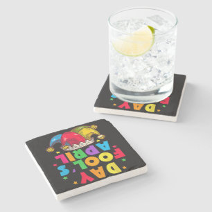 Funny April Fool's Day Pranks Kit 1st April Jokes Stone Coaster
