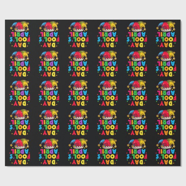 Funny April Fool's Day Pranks Kit 1st April Jokes Wrapping Paper (Flat)