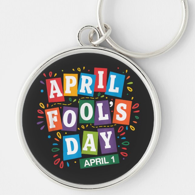 Funny April Fools Day Pranks Kit Key Ring (Front)