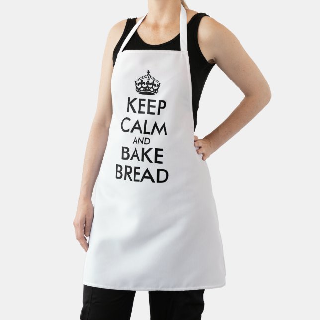 Funny apron for bakery | Keep calm and bake bread (Insitu)