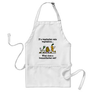 Funny Apron. What do Humanitarians eat? Standard Apron