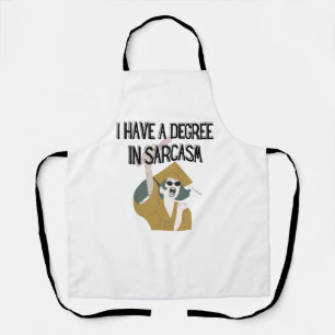 Funny Apron, Witty Humorous Apron, Graduation Gift Apron