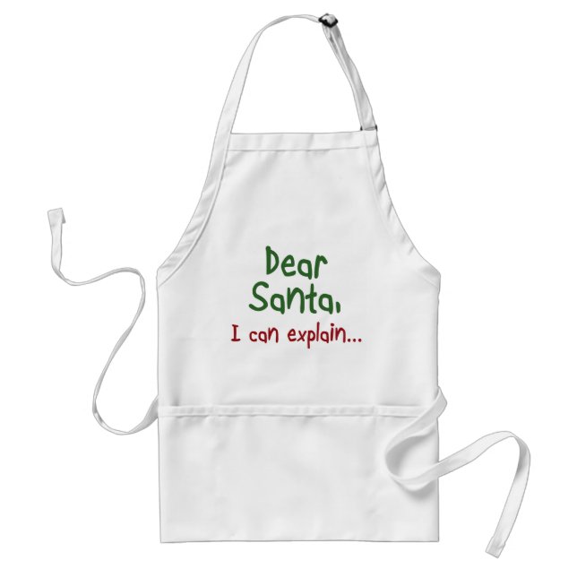 Funny aprons Holiday white elephant gift joke idea (Front)