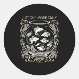 Funny Aquarium Fiank Fishkeeng Aquarist Classic Round Sticker
