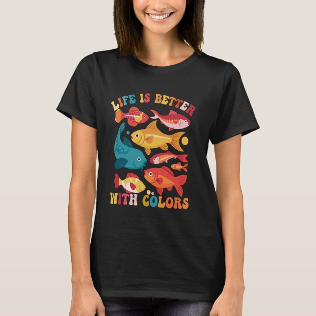 Funny Aquarium Triggerfish Reef Tropical Fish Love T-Shirt (Front)