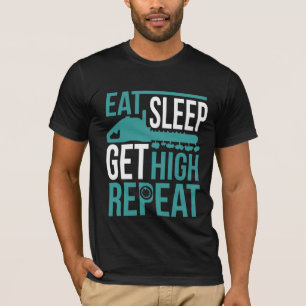 Funny Arborist Get High Tree Chain saw Worker T-Shirt
