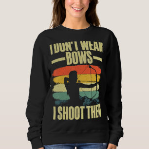 Funny Archery Art For Women Girls Archer Bow Arche Sweatshirt